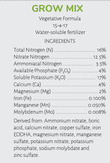 Go Grow Hydroponic Nutrients for All Veggies and Plants 1 Gallon - 10 Pack (10 Gallons)